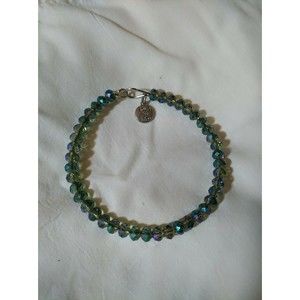 LOVE THIS LIFE Aurora Borealis Glass Bead Bangle Bracelet